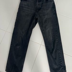 ZARA Grey High Rise Regular Jeans